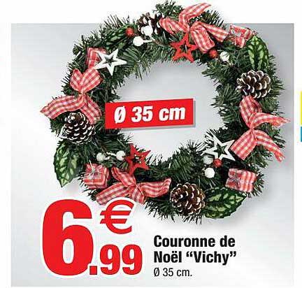 Couronne De Noël "vichy"