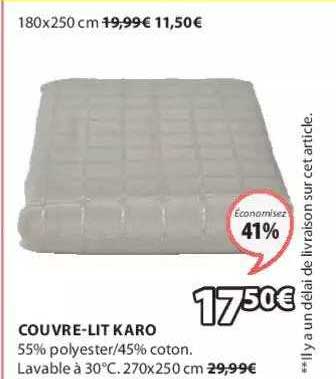 couvre-lit karo