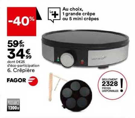 Crêpière Fagor