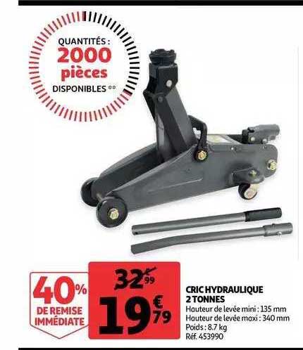 cric hydraulique 2 tonnes