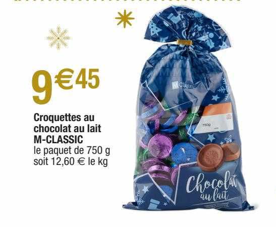 croquettes au chocolat au lait m-classic