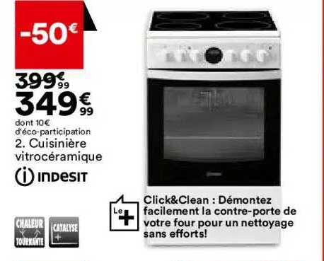 Cuisinière Vitrocéramique Indesit