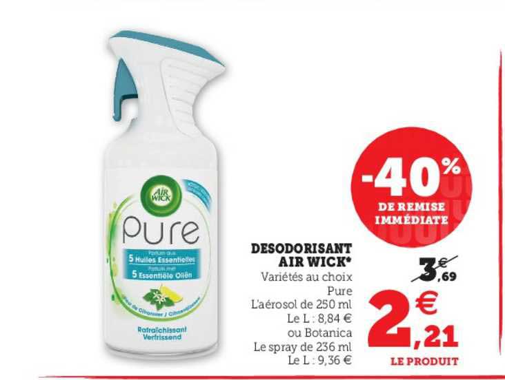 désodorisant air wick
