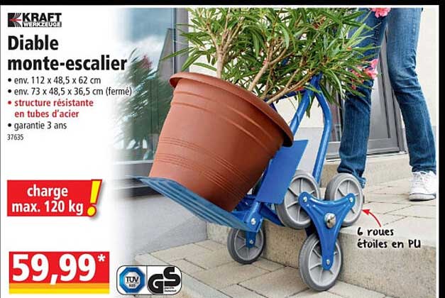 diable monte-escalier kraft werkzeuge