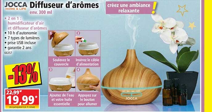 diffuseur d'arômes jocca home & life
