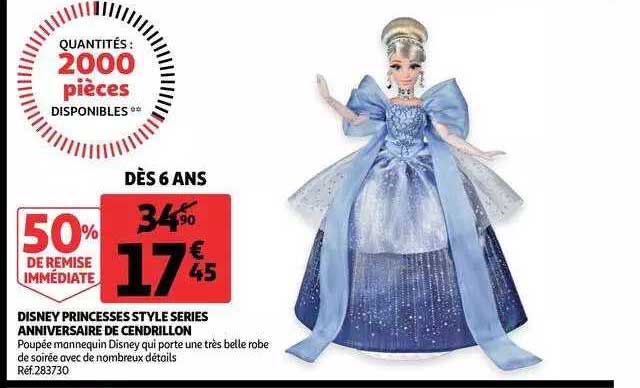 disney princesses style séries anniversaire de cendrillon