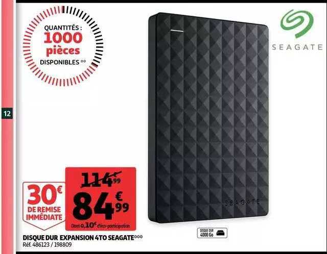 Disque Dur Expansion 4 To Seagate