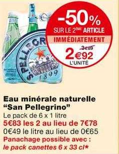 eau minérale naturelle "san pellegrino"