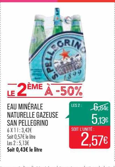 eau minérale naturelle gazeuse san pellegrino