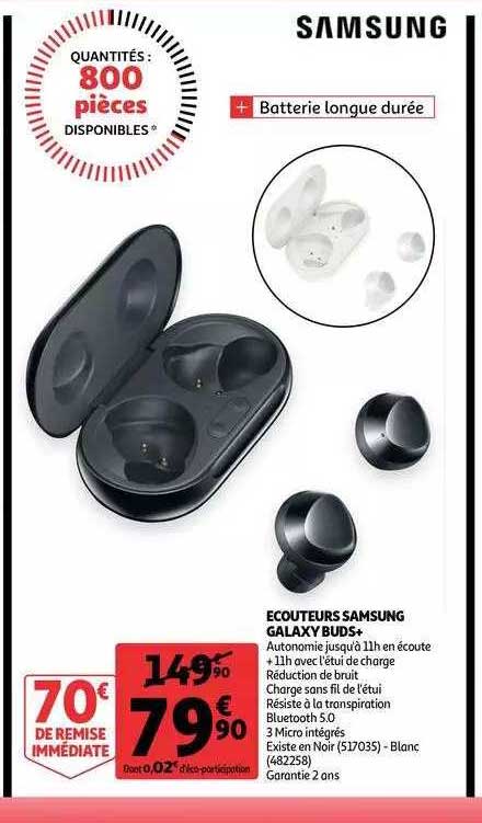 écouteurs samsung galaxy buds+