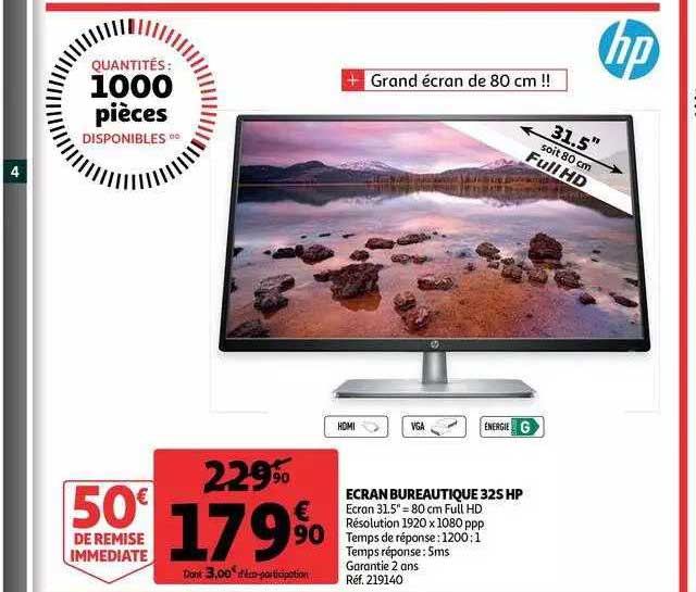 écran bureautique 325 hp