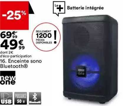enceinte sono bluetooth new one