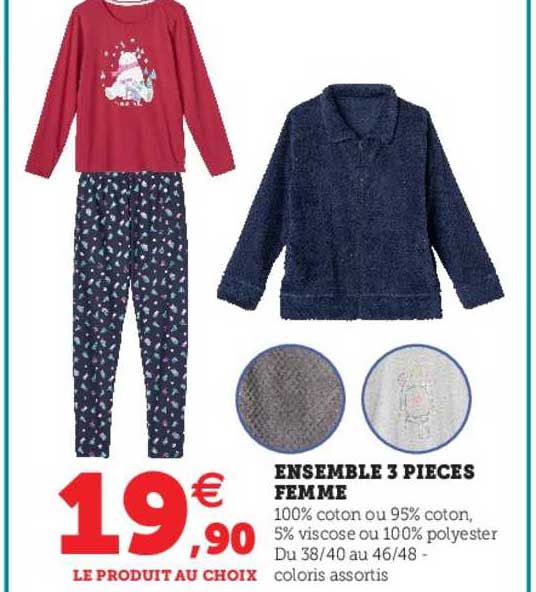 Ensemble 3 Pièces Femme