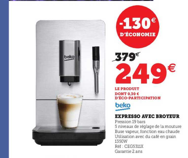 Expresso Avec Broyeur Beko