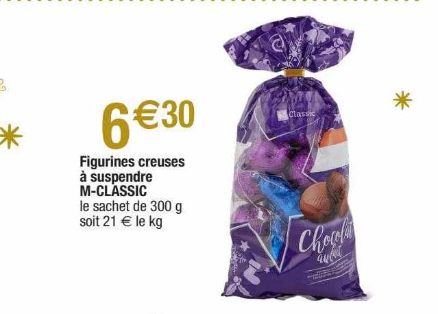 figurines creuses à suspendre m-classic