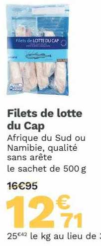 Filets De Lotte Du Cap