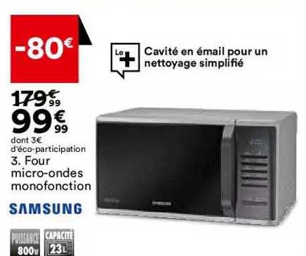 four micro-ondes monofonction samsung