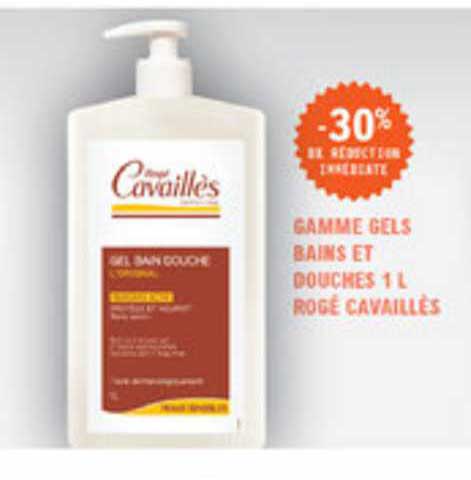gamme gels bains et douches 1 l rogé cavaillès