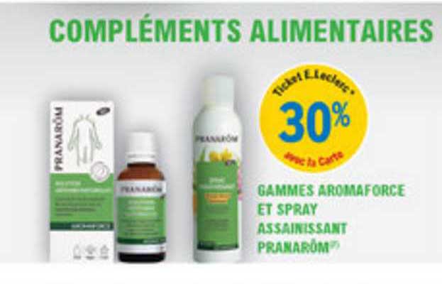 gammes aromaforce et spray assainissant pranarôm