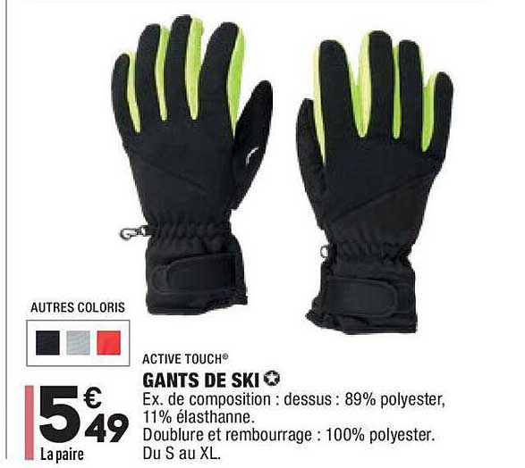 gants de ski active touch