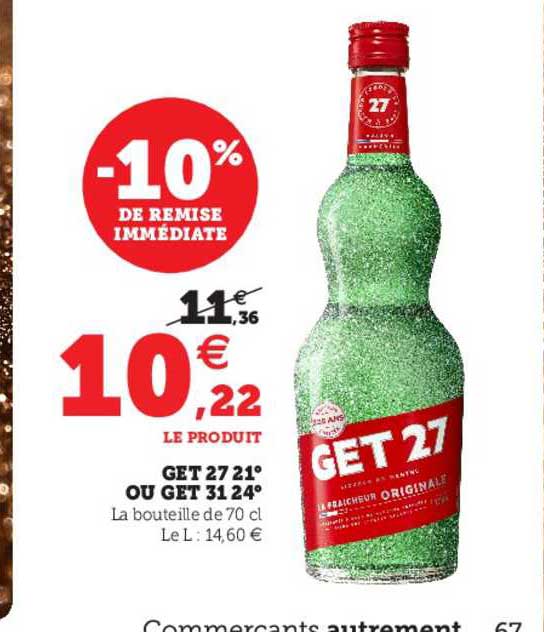 get 27 21° ou get 31 24°