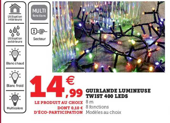 Guirlande Lumineuse Twist 400 Leds