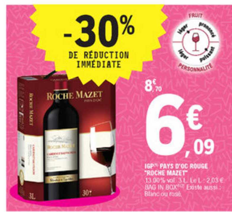 igp pays d'oc rouge "roche mazet"