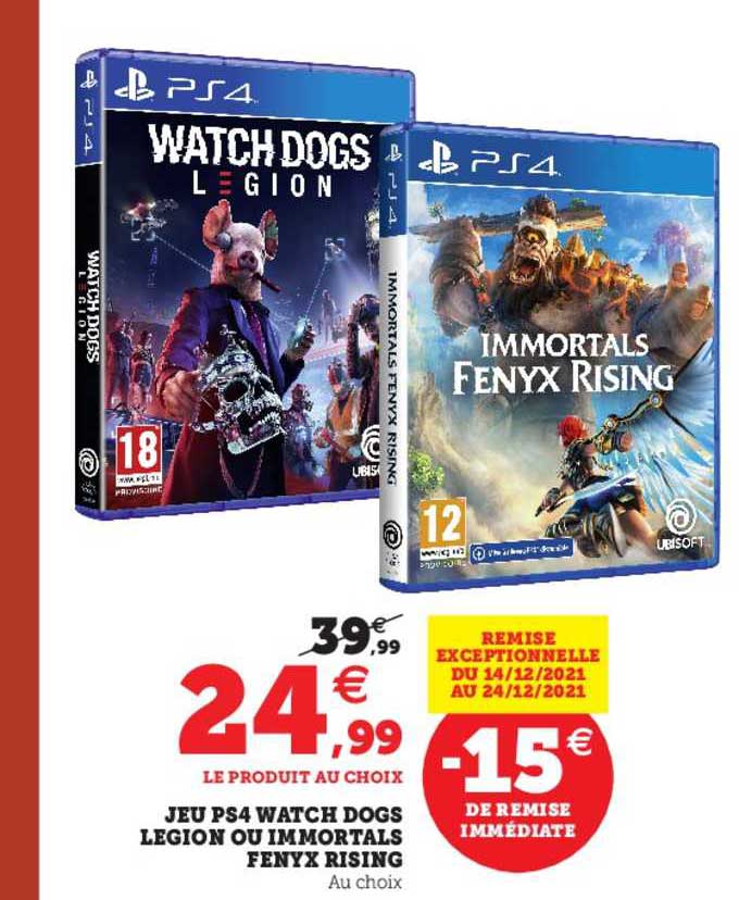 jeu ps4 watch dogs legion ou immortals fenyx rising