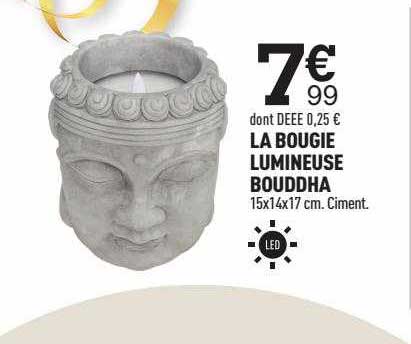 La Bougie Lumineuse Bouddha