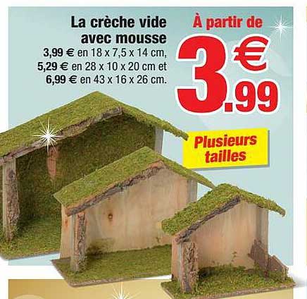 La Crèche Vide Avec Mousse