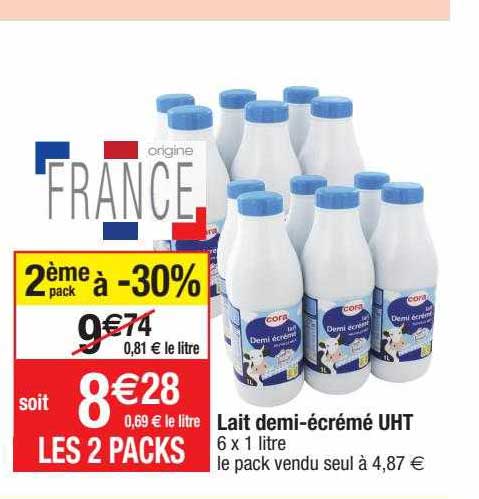 lait demi-écrémé uht