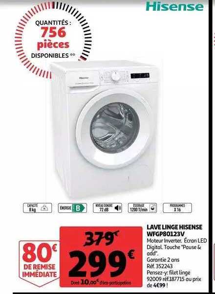 lave linge hisense