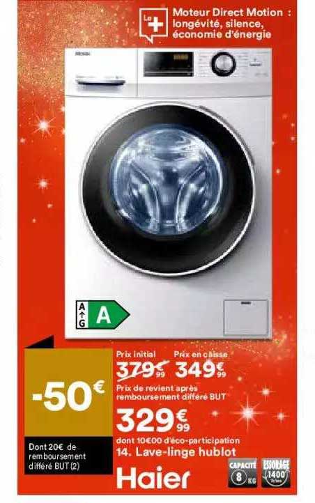 lave-linge hublot haier