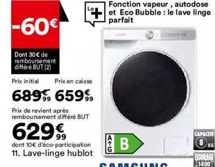 lave-linge hublot samsung