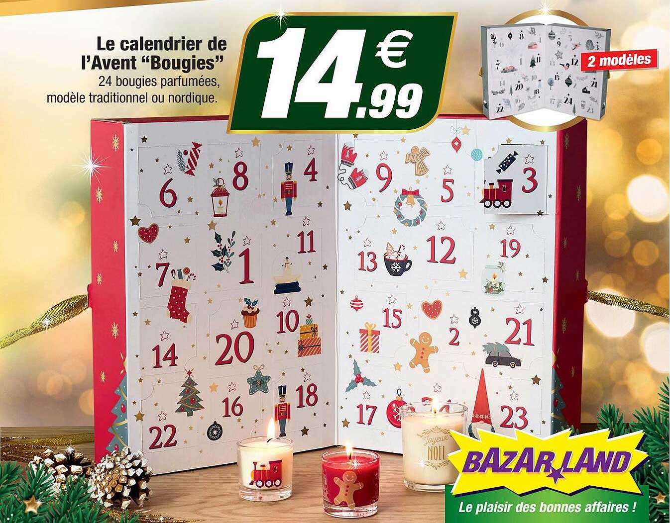 le calendrier de l'avent "bougies"
