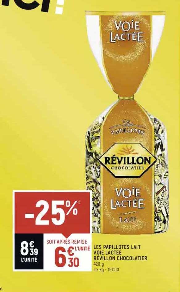 les papillotes lait voie lactée révillon chocolatier