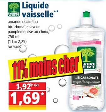 liquide vaisselle l'arbre vert