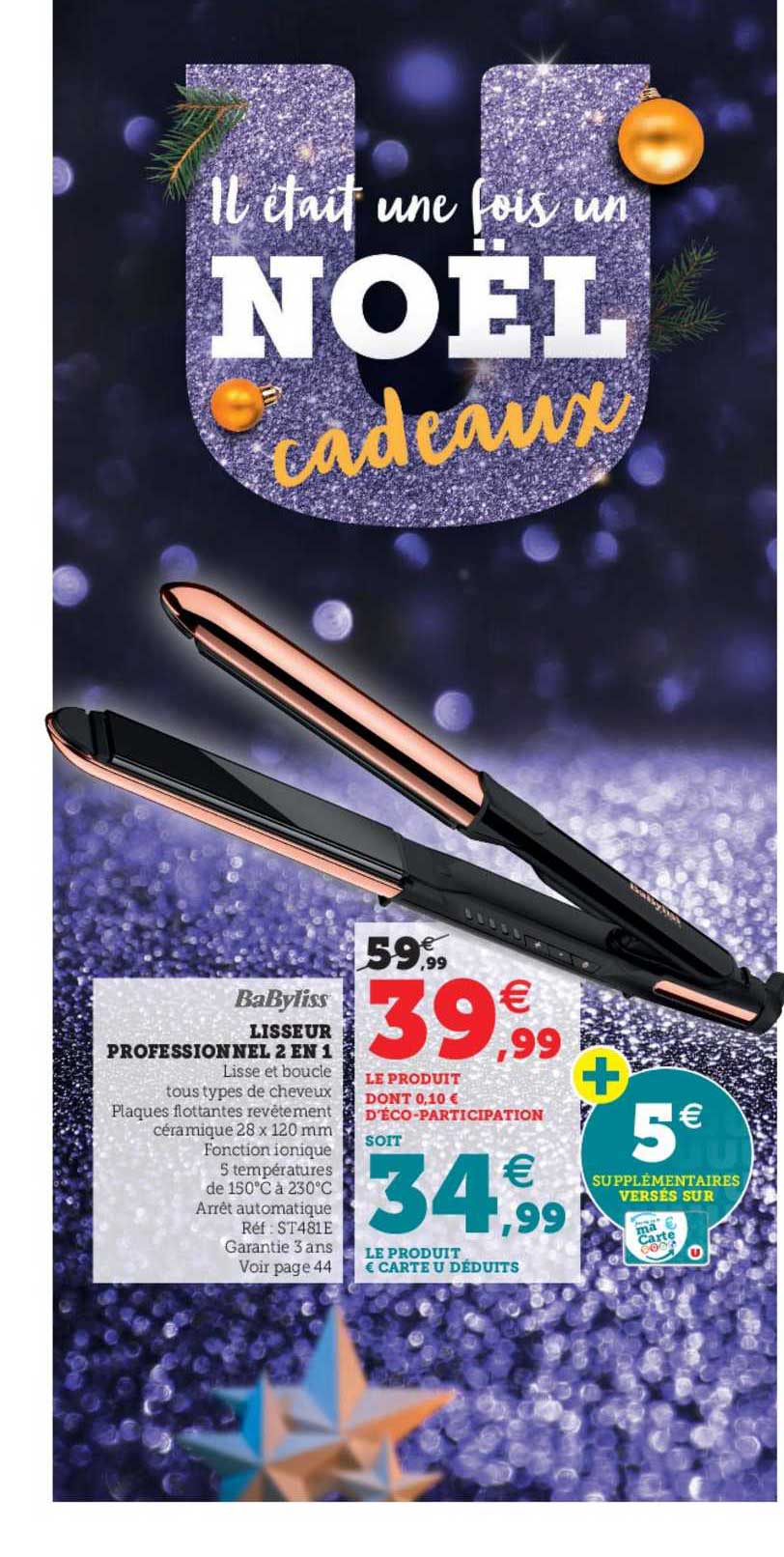 Lisseur Professionnel 2 En 1 Babyliss