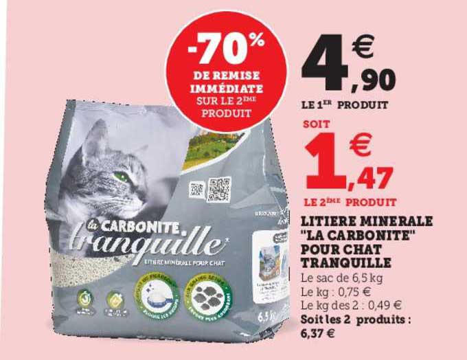 Litière Minérale "la Carbonite" Pour Chat Tranquille