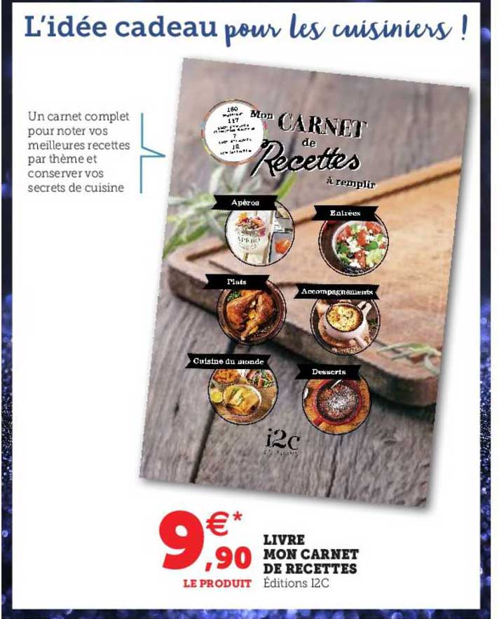livre mon carnet de recettes
