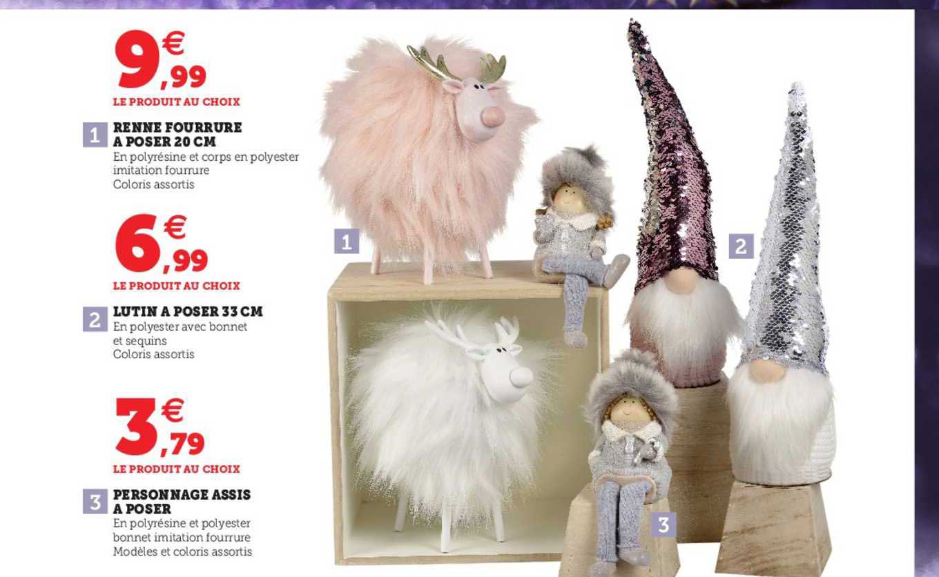 lutin à poser 33 cm, personnage assis à poser