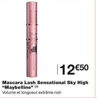 mascara lash sensational sky high "maybelline"
