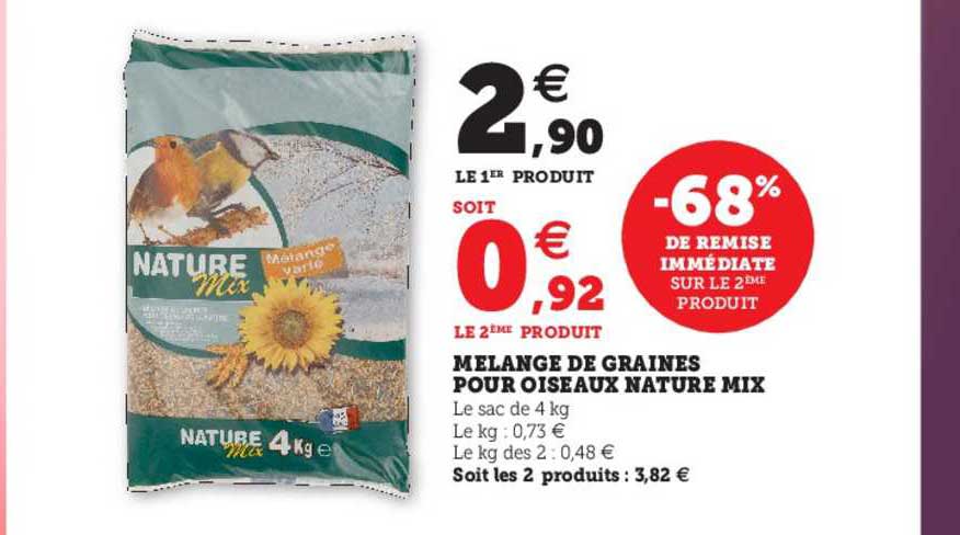 Mélange De Graines Pour Oiseaux Nature Mix