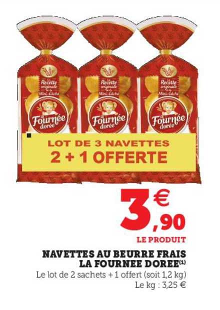 navettes au beurre frais la fournée dorée
