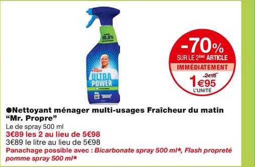 nettoyant ménager multi-usages fraîcheur du matin "mr. propre"
