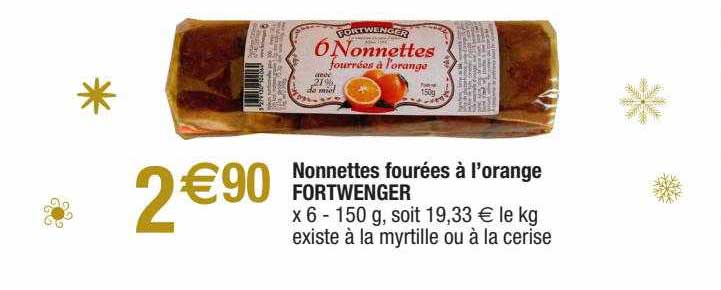 nonnettes fourrées à l'orange fortwenger