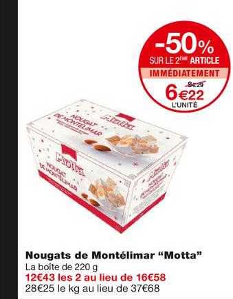 nougats de montélimar "motta"