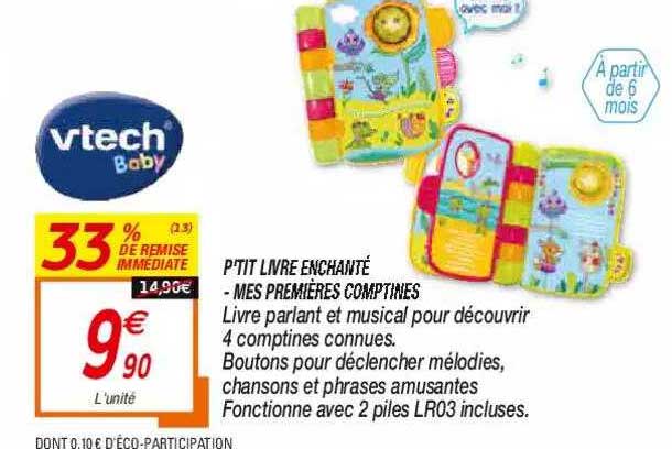 p'tit livre enchanté - mes premières comptines