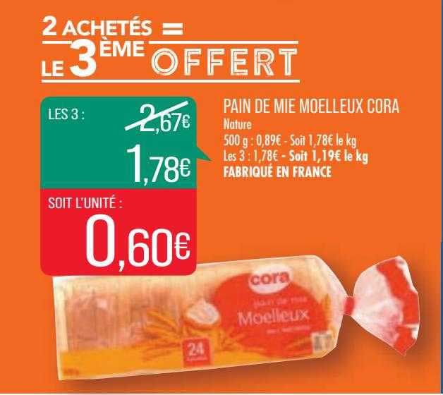 Pain De Mie Moelleux Cora