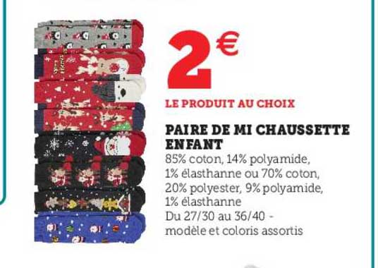 Paire De Mi Chaussette Enfant